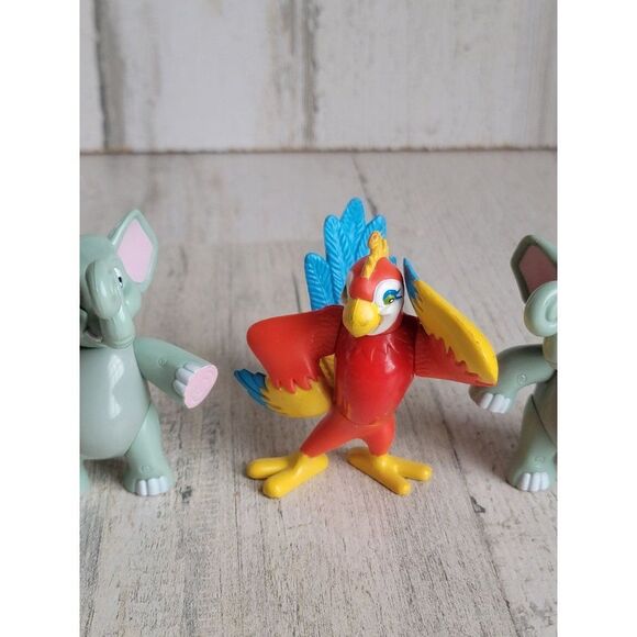 Rainforest Cafe animal elephant parrot bird toy set figure - Picture 3 of 7